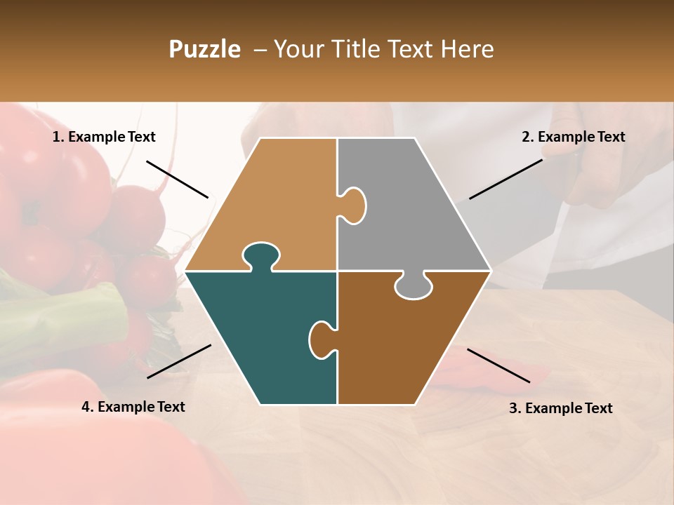 A Person Cutting A Tomato On A Cutting Board PowerPoint Template