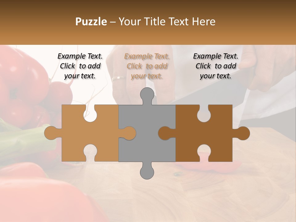 A Person Cutting A Tomato On A Cutting Board PowerPoint Template