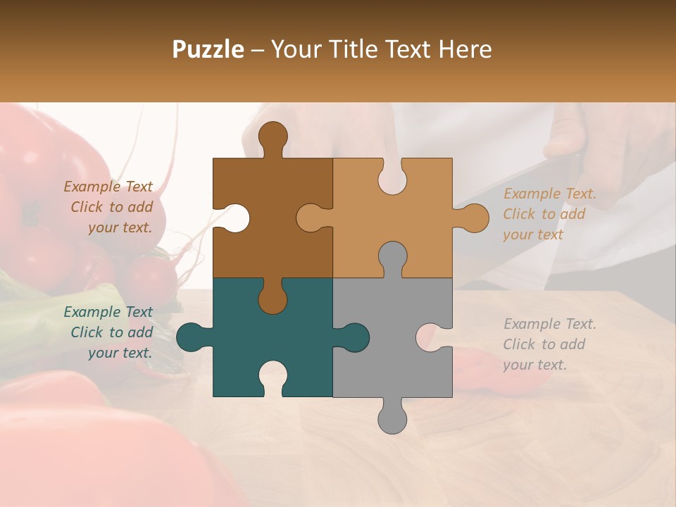 A Person Cutting A Tomato On A Cutting Board PowerPoint Template