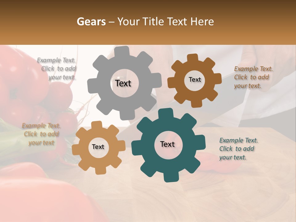 A Person Cutting A Tomato On A Cutting Board PowerPoint Template