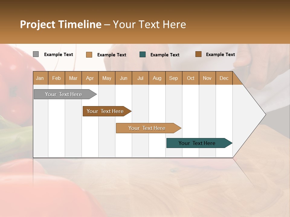 A Person Cutting A Tomato On A Cutting Board PowerPoint Template