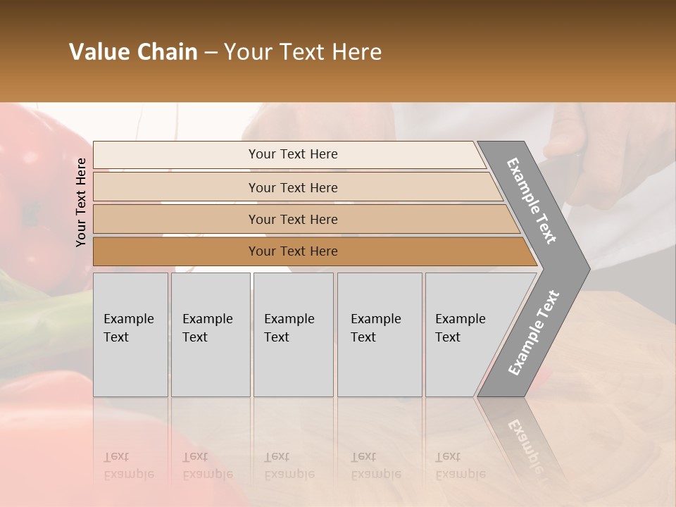 A Person Cutting A Tomato On A Cutting Board PowerPoint Template