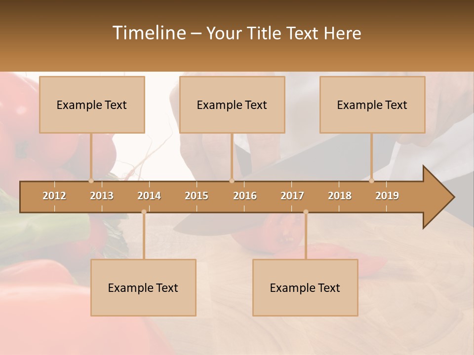 A Person Cutting A Tomato On A Cutting Board PowerPoint Template