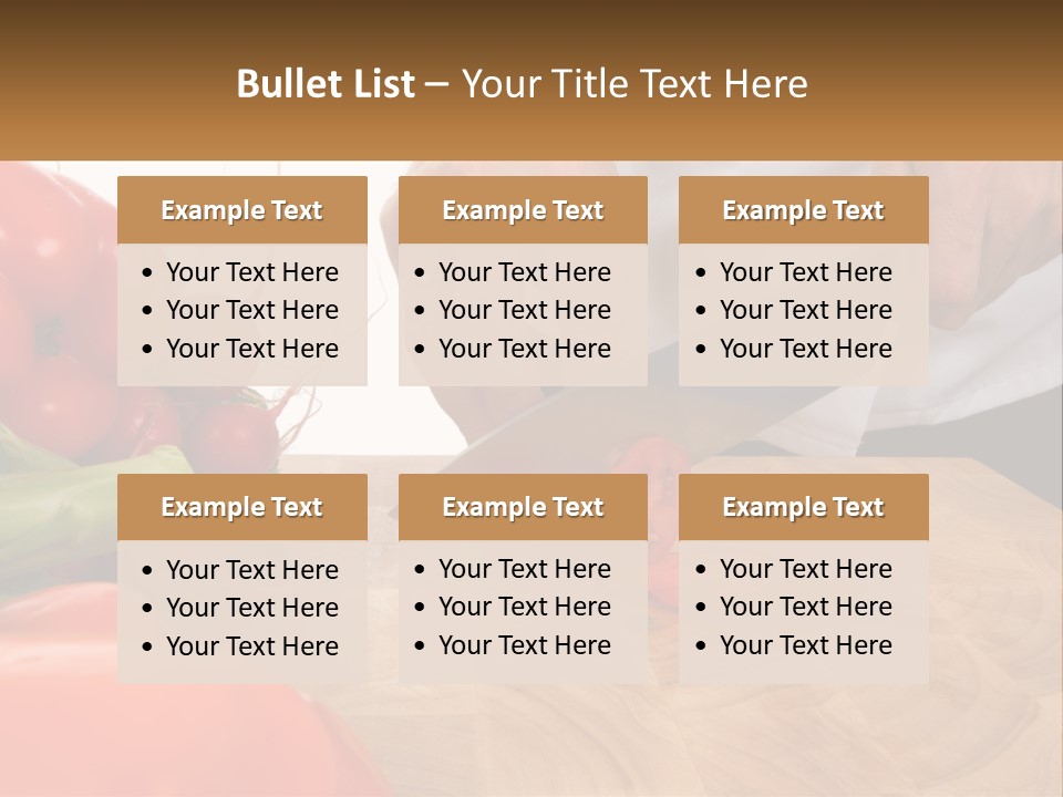 A Person Cutting A Tomato On A Cutting Board PowerPoint Template