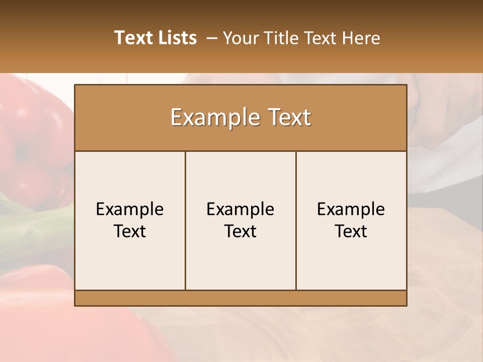 A Person Cutting A Tomato On A Cutting Board PowerPoint Template