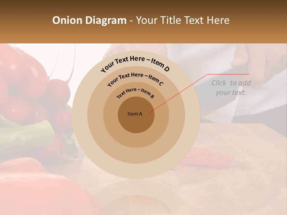 A Person Cutting A Tomato On A Cutting Board PowerPoint Template
