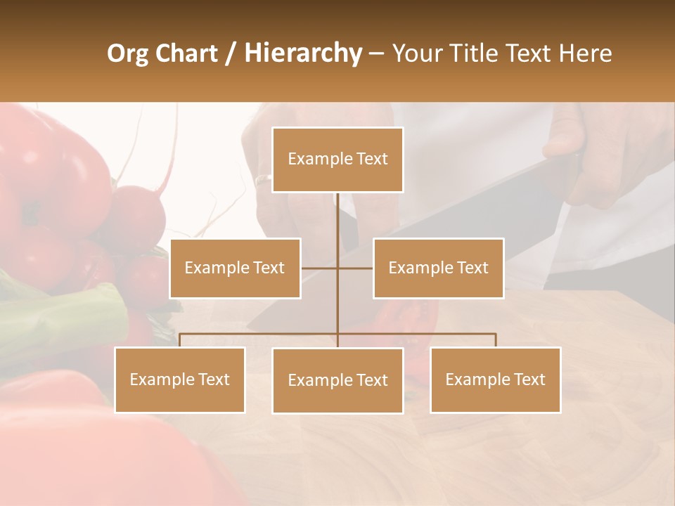 A Person Cutting A Tomato On A Cutting Board PowerPoint Template
