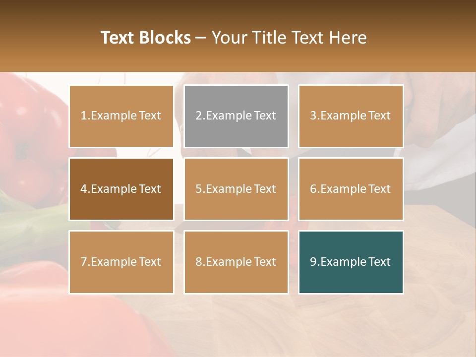 A Person Cutting A Tomato On A Cutting Board PowerPoint Template