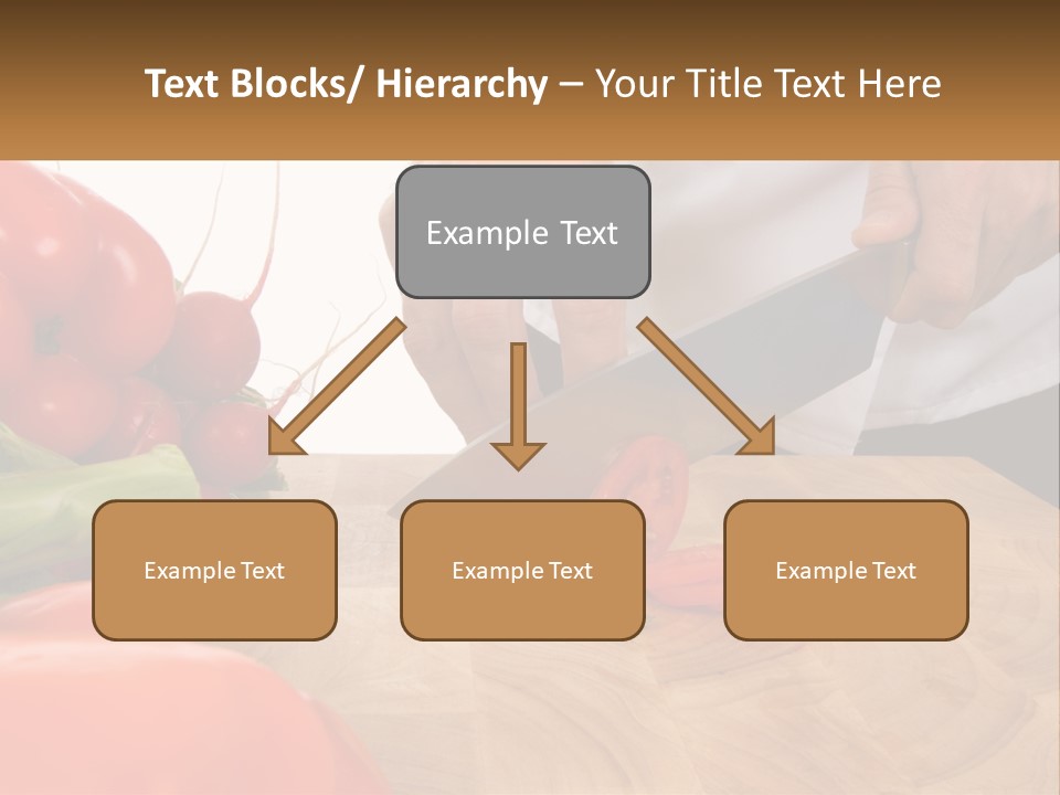 A Person Cutting A Tomato On A Cutting Board PowerPoint Template