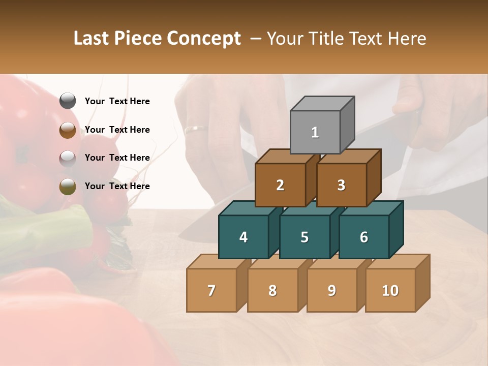 A Person Cutting A Tomato On A Cutting Board PowerPoint Template