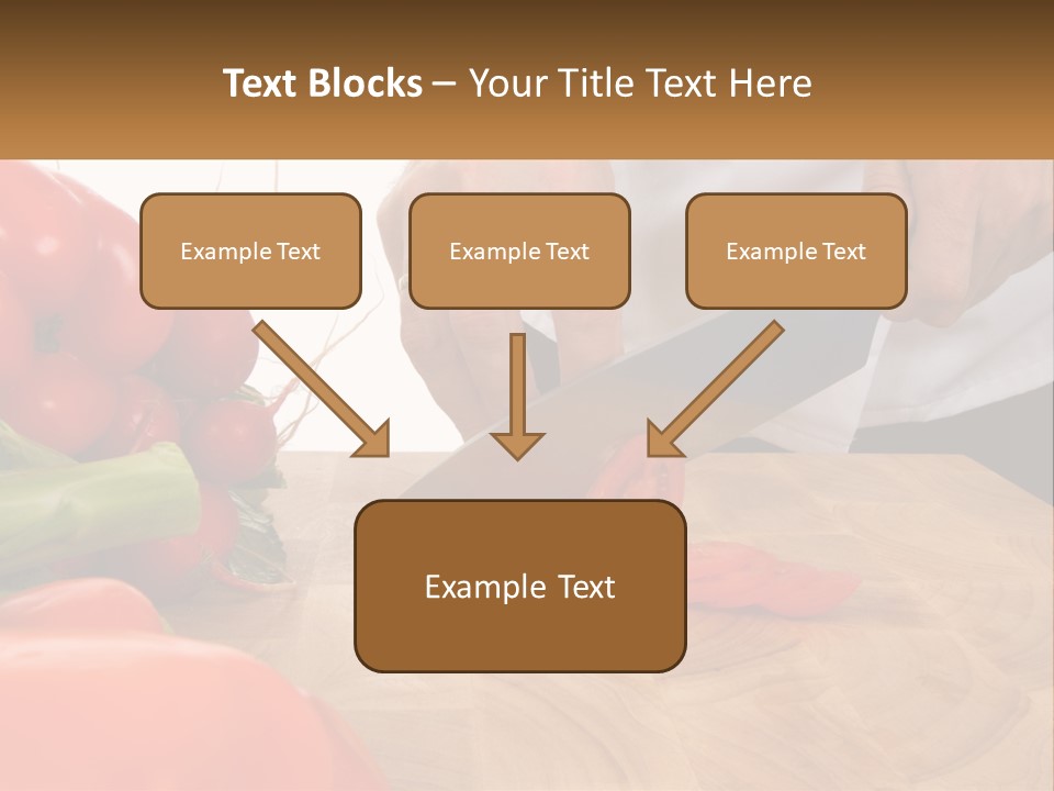 A Person Cutting A Tomato On A Cutting Board PowerPoint Template