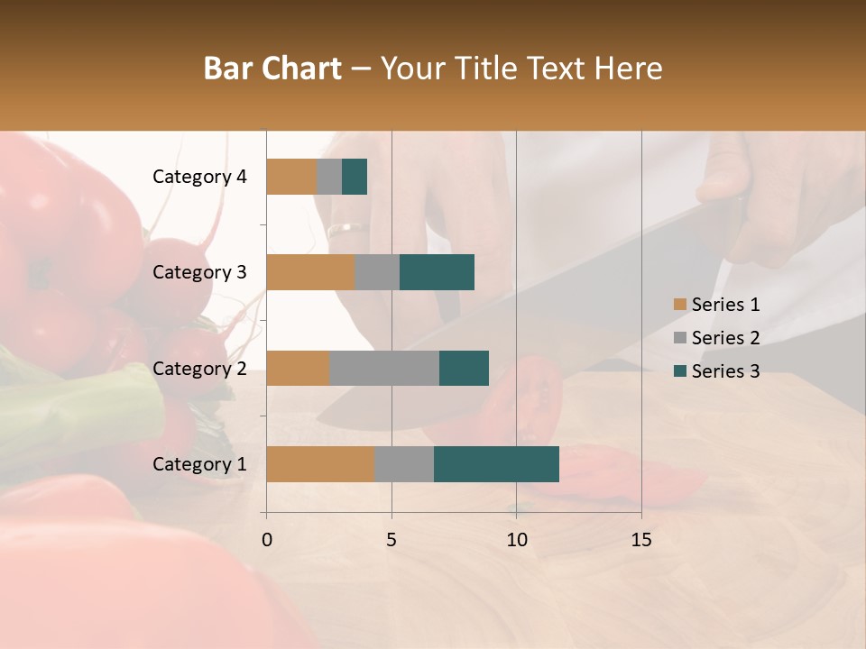 A Person Cutting A Tomato On A Cutting Board PowerPoint Template