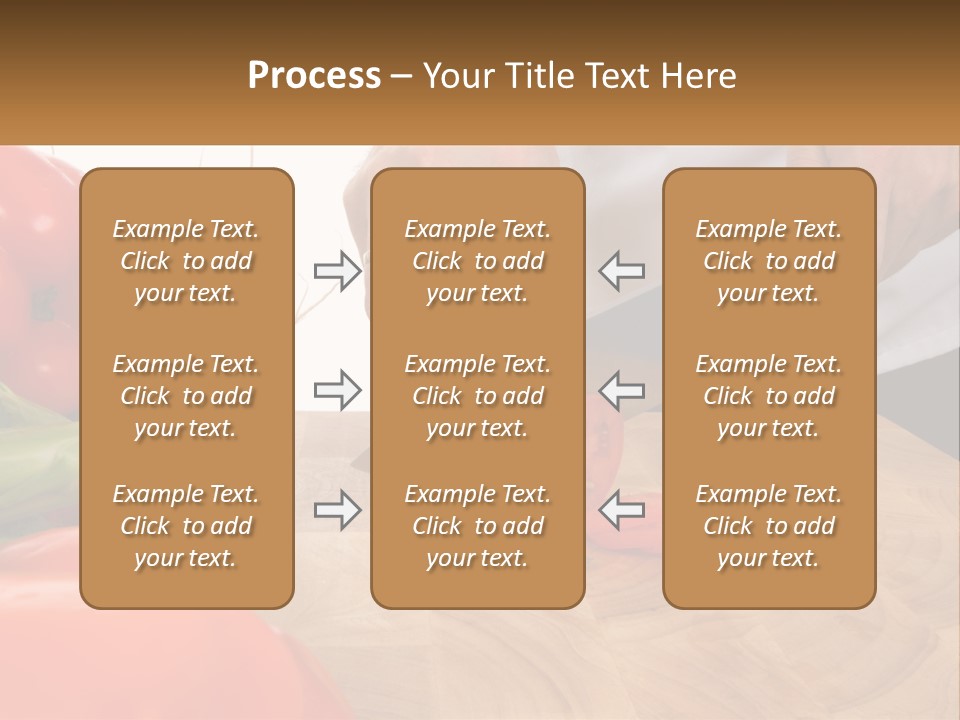 A Person Cutting A Tomato On A Cutting Board PowerPoint Template