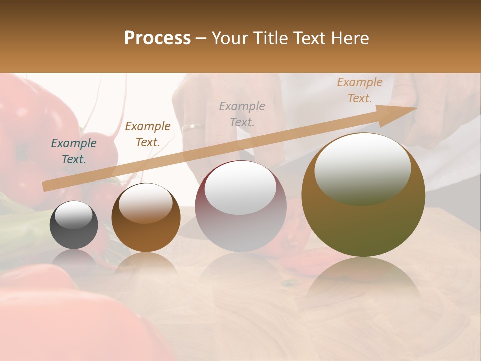 A Person Cutting A Tomato On A Cutting Board PowerPoint Template