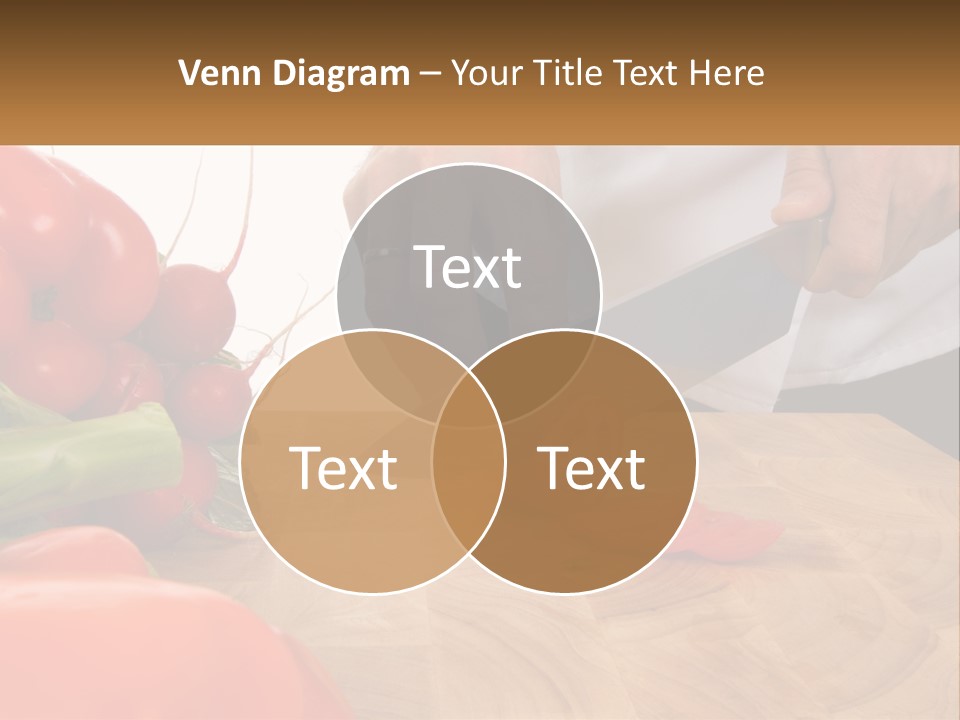 A Person Cutting A Tomato On A Cutting Board PowerPoint Template