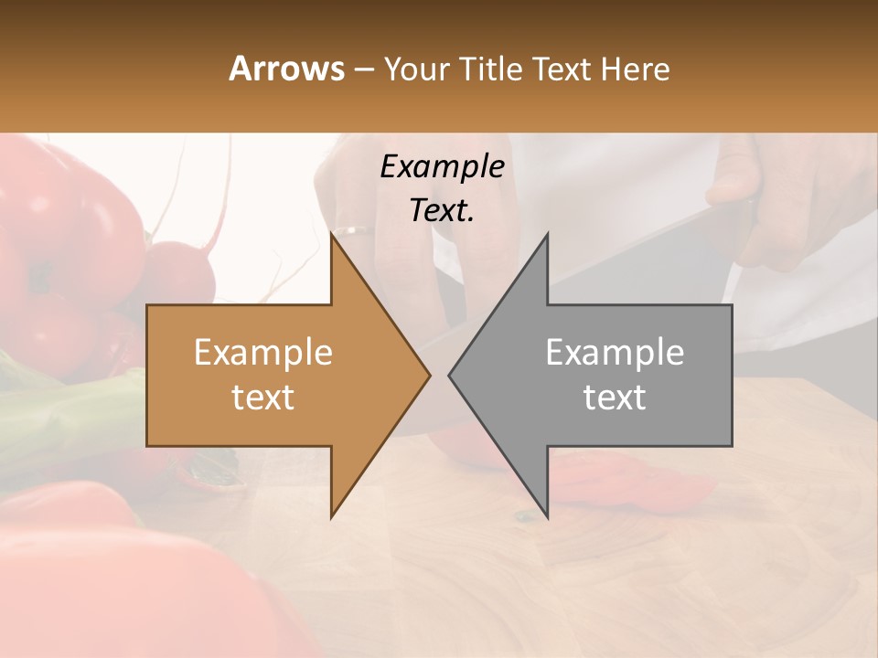 A Person Cutting A Tomato On A Cutting Board PowerPoint Template