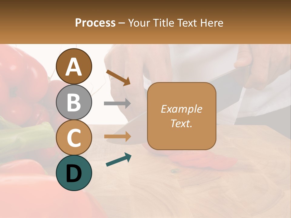 A Person Cutting A Tomato On A Cutting Board PowerPoint Template