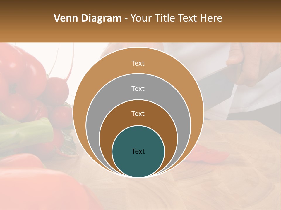 A Person Cutting A Tomato On A Cutting Board PowerPoint Template