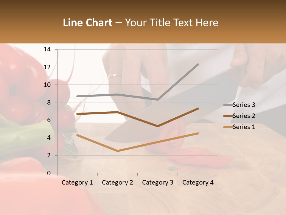 A Person Cutting A Tomato On A Cutting Board PowerPoint Template