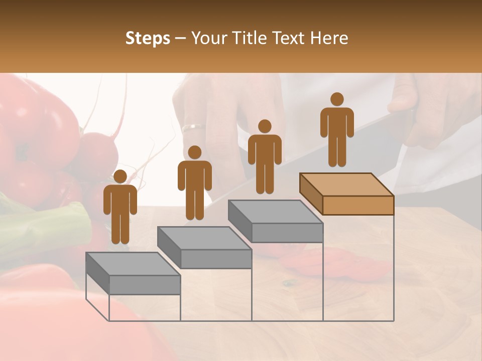 A Person Cutting A Tomato On A Cutting Board PowerPoint Template