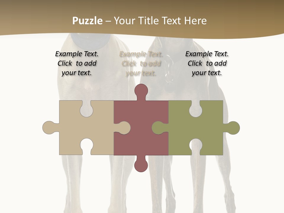 Two Dogs Standing Next To Each Other On A White Background PowerPoint Template