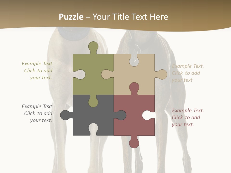 Two Dogs Standing Next To Each Other On A White Background PowerPoint Template