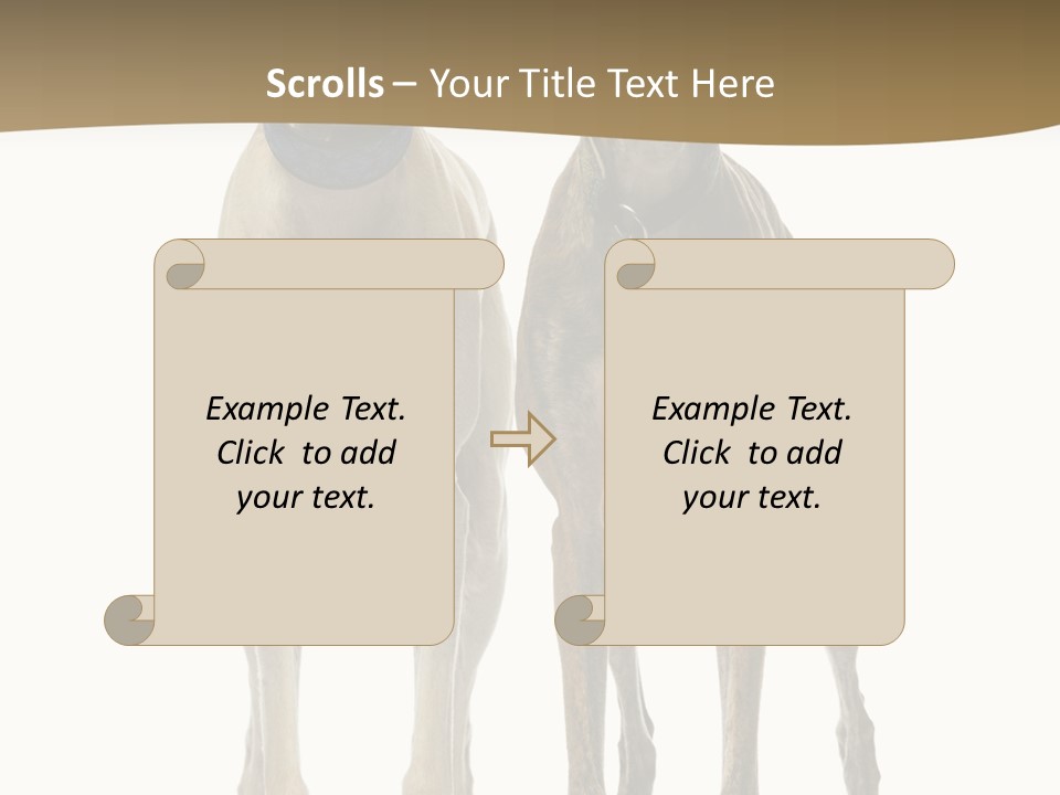 Two Dogs Standing Next To Each Other On A White Background PowerPoint Template