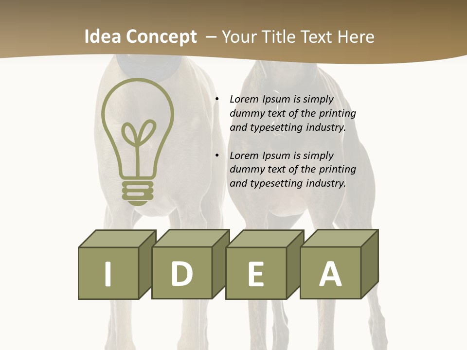 Two Dogs Standing Next To Each Other On A White Background PowerPoint Template