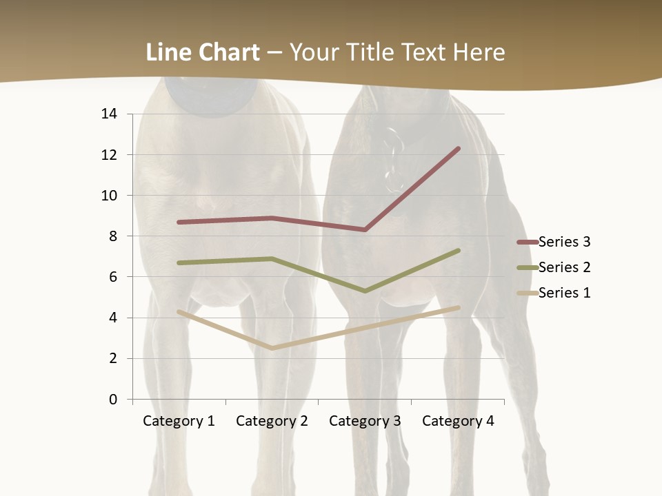 Two Dogs Standing Next To Each Other On A White Background PowerPoint Template