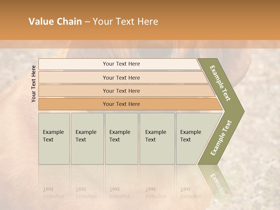 A Brown Dog With A Blue Tag On It's Collar PowerPoint Template