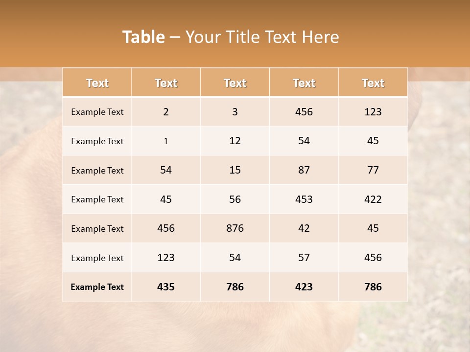 A Brown Dog With A Blue Tag On It's Collar PowerPoint Template