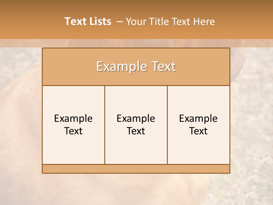 A Brown Dog With A Blue Tag On It's Collar PowerPoint Template