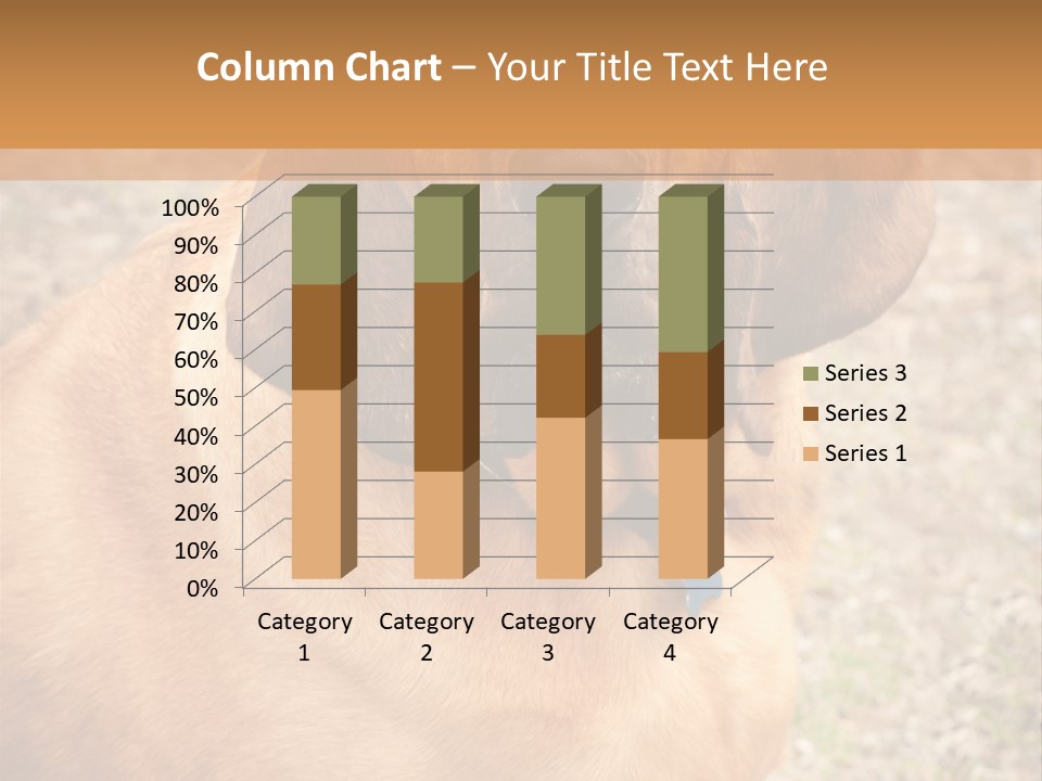 A Brown Dog With A Blue Tag On It's Collar PowerPoint Template