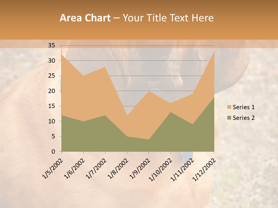 A Brown Dog With A Blue Tag On It's Collar PowerPoint Template