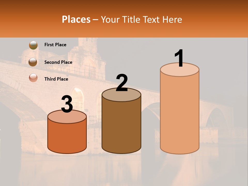 A Bridge Over A Body Of Water At Night PowerPoint Template