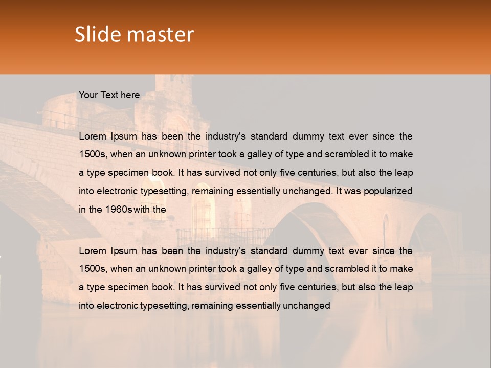 A Bridge Over A Body Of Water At Night PowerPoint Template