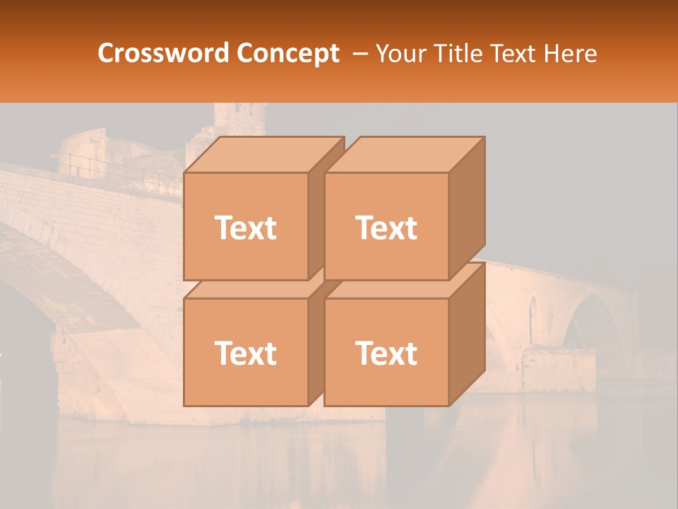 A Bridge Over A Body Of Water At Night PowerPoint Template