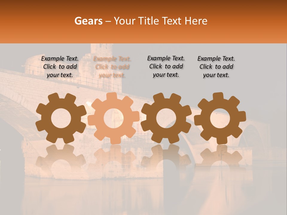 A Bridge Over A Body Of Water At Night PowerPoint Template