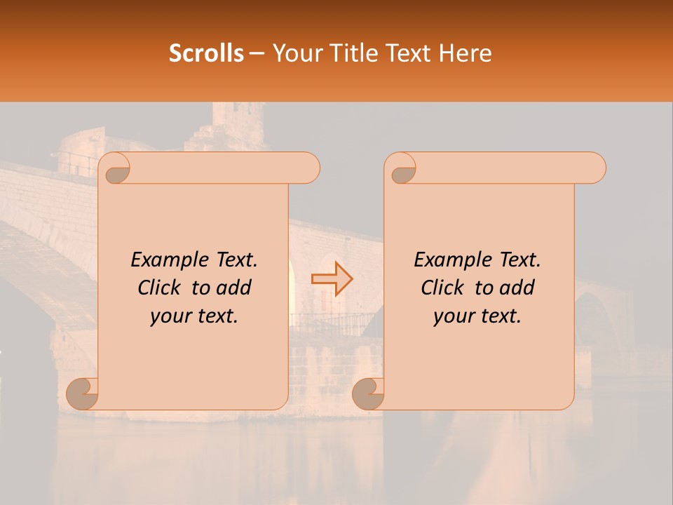 A Bridge Over A Body Of Water At Night PowerPoint Template