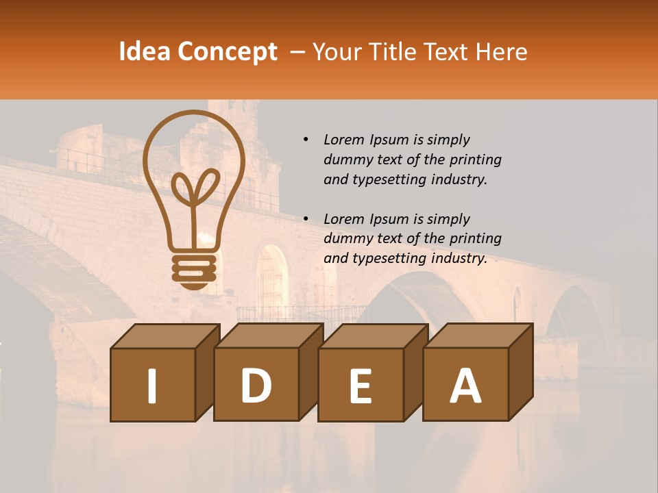 A Bridge Over A Body Of Water At Night PowerPoint Template