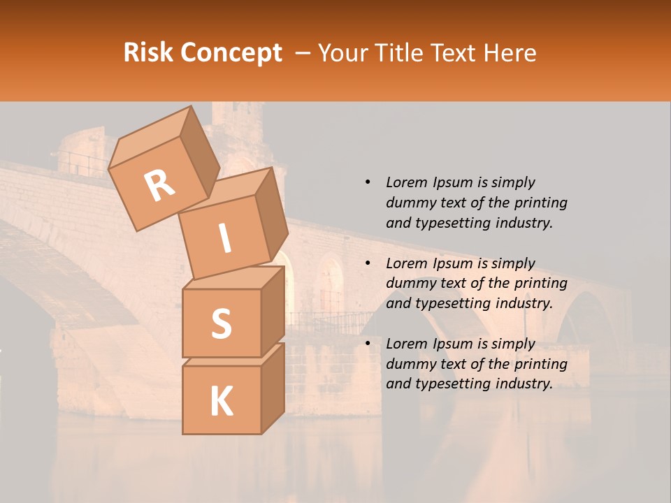 A Bridge Over A Body Of Water At Night PowerPoint Template