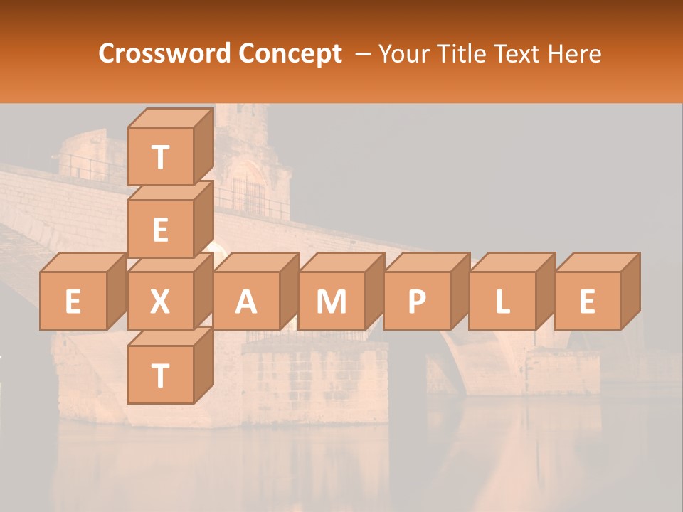 A Bridge Over A Body Of Water At Night PowerPoint Template