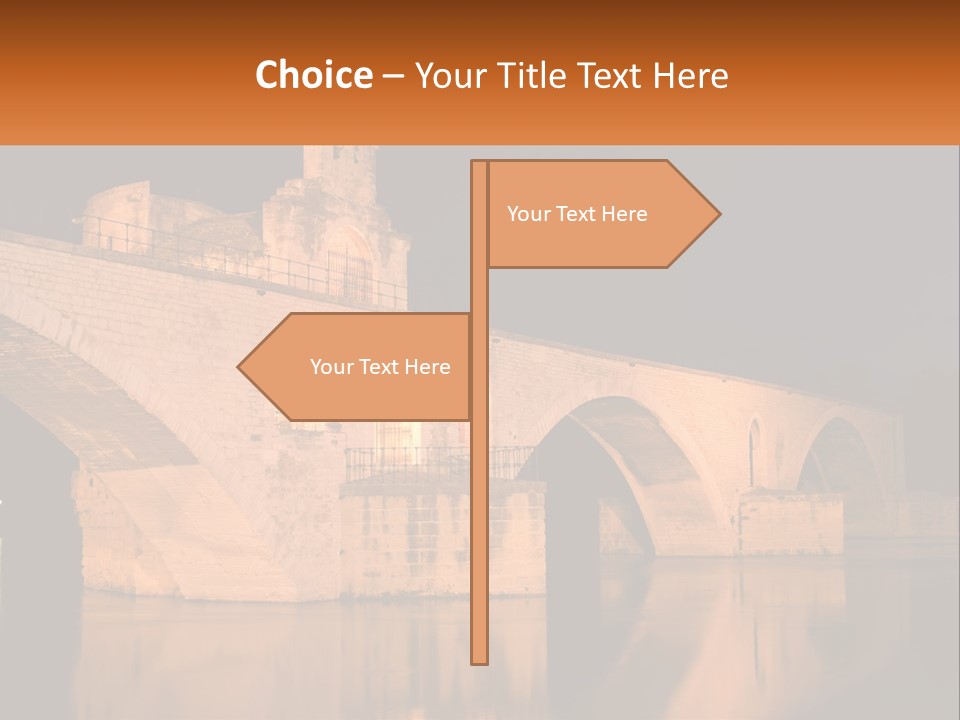 A Bridge Over A Body Of Water At Night PowerPoint Template