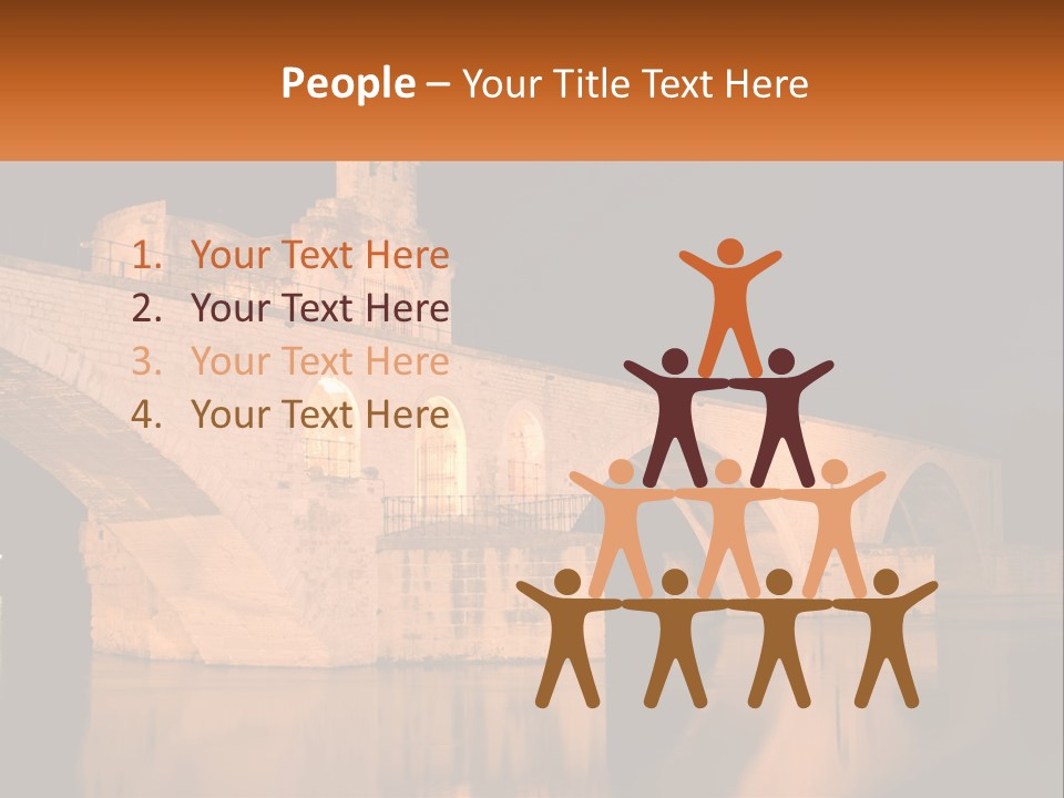 A Bridge Over A Body Of Water At Night PowerPoint Template