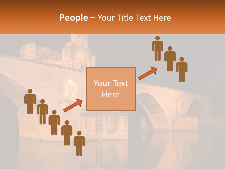 A Bridge Over A Body Of Water At Night PowerPoint Template