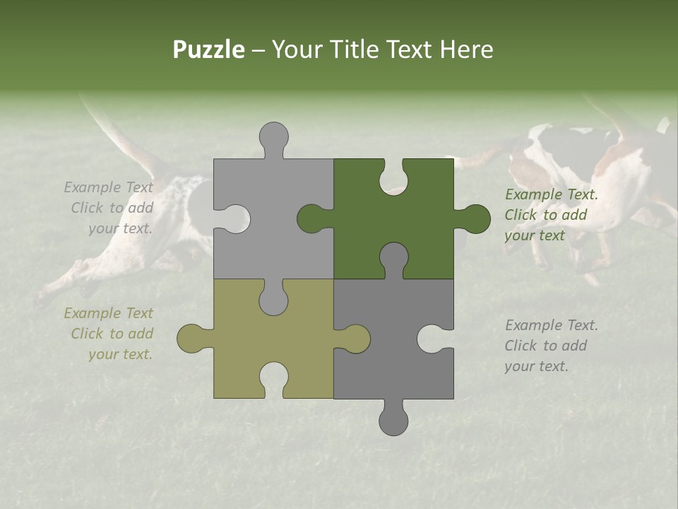 A Group Of Dogs Running In A Field Of Grass PowerPoint Template