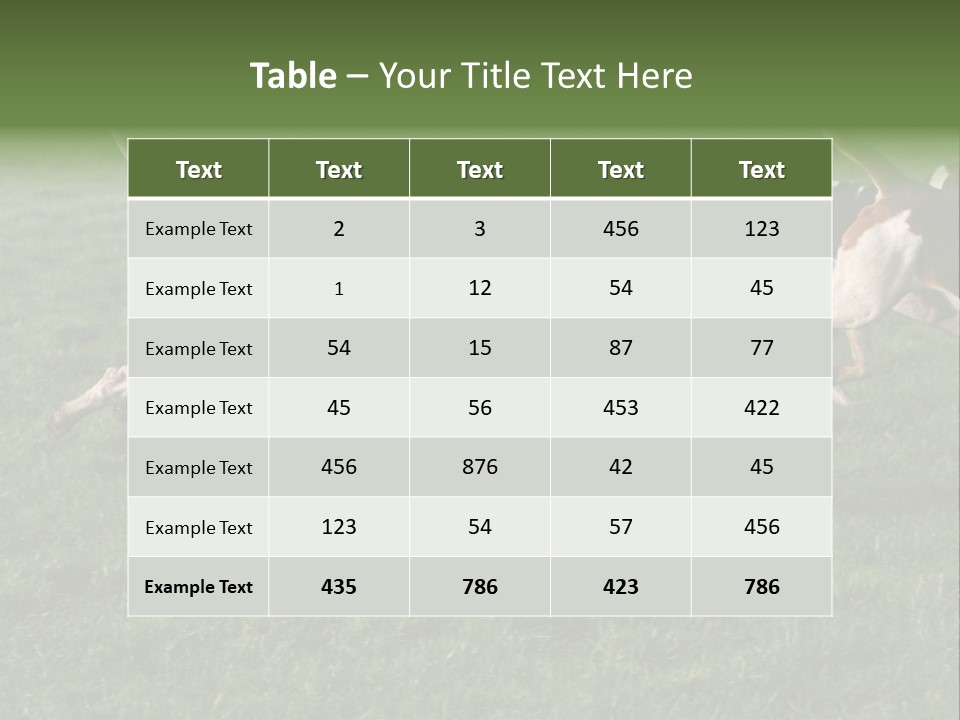 A Group Of Dogs Running In A Field Of Grass PowerPoint Template