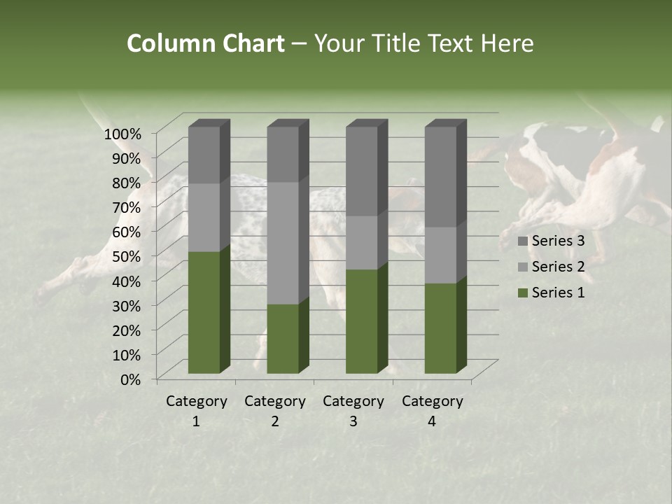 A Group Of Dogs Running In A Field Of Grass PowerPoint Template