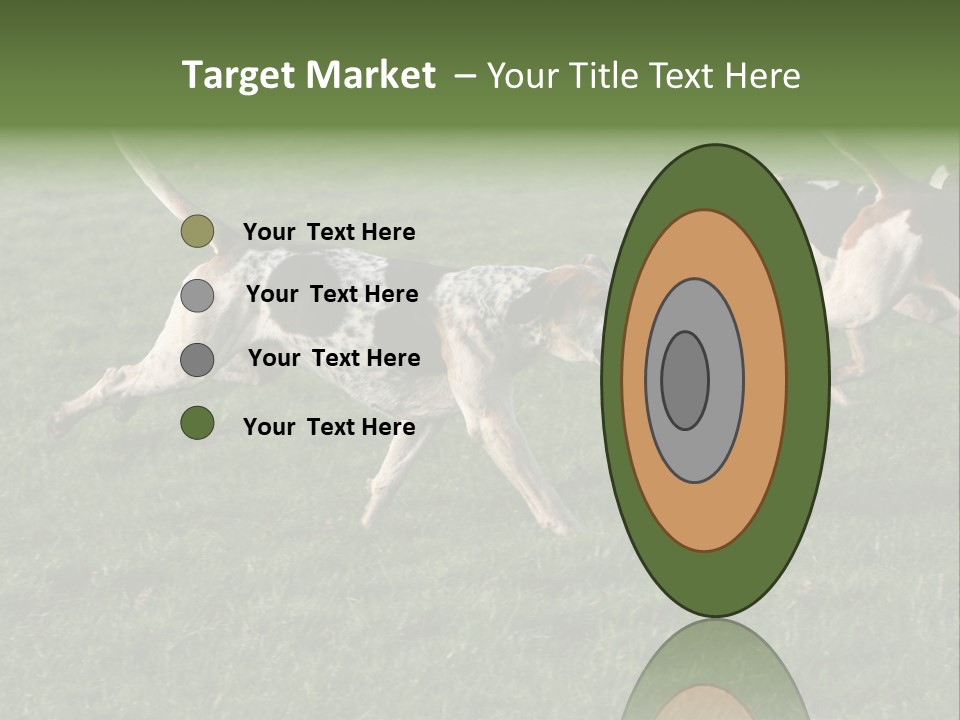 A Group Of Dogs Running In A Field Of Grass PowerPoint Template