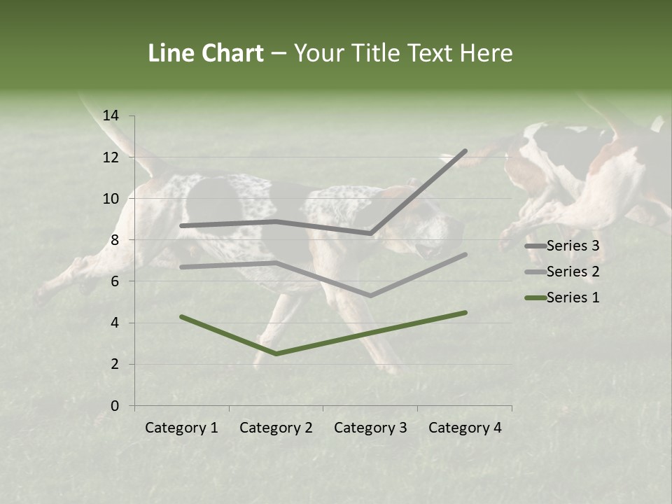 A Group Of Dogs Running In A Field Of Grass PowerPoint Template